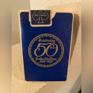 Delta Air Lines 50th Anniversary Playing Cards. New. Sealed. 1929-1979.